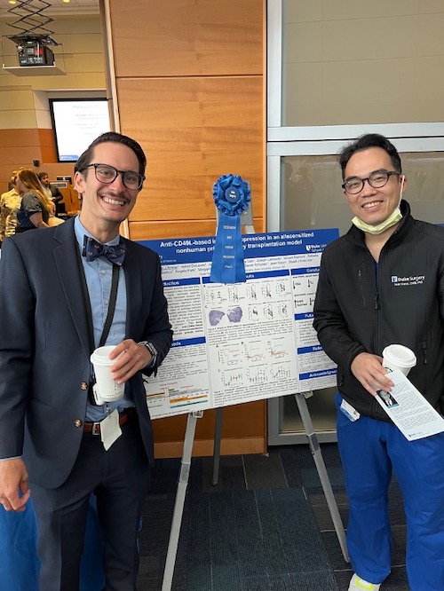 2023 Duke Surgery Research Day – Imran received the best basic science award (April 2023).
