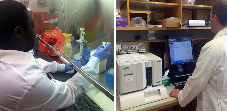 SSCRS Image of lab members working