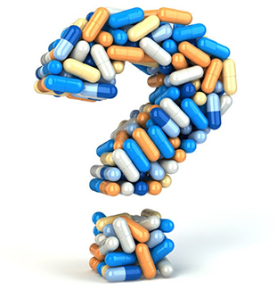Antibiotic capsules question mark
