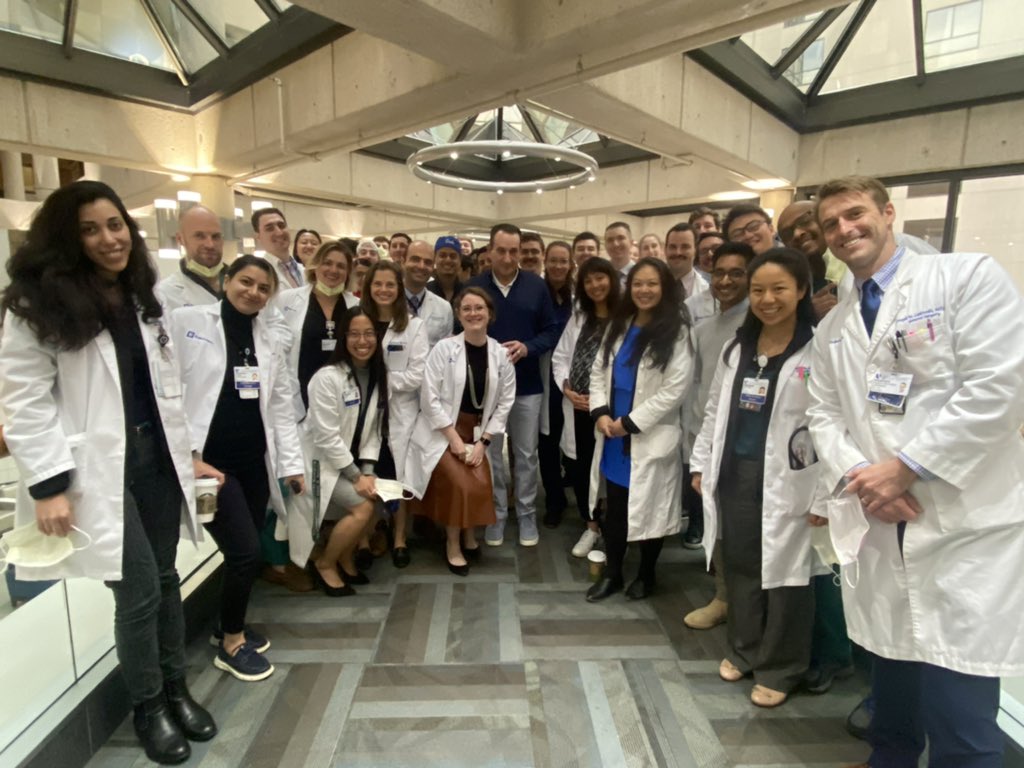 Coach K with General Surgery Residents