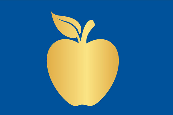 Golden Apple Awards graphic illustration