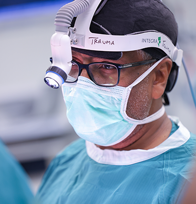 Dr. Suresh Agarwal in the operating room