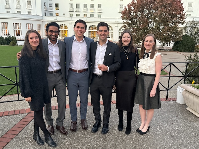 A group of residents dressed up at event