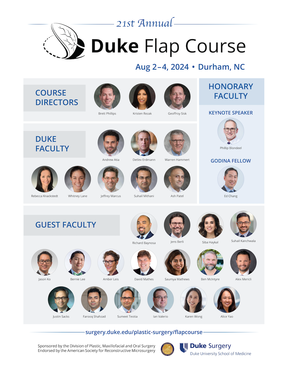 2024 Flap Course faculty