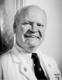 Black and white photo of Dr. Ralph Randall Bollinger
