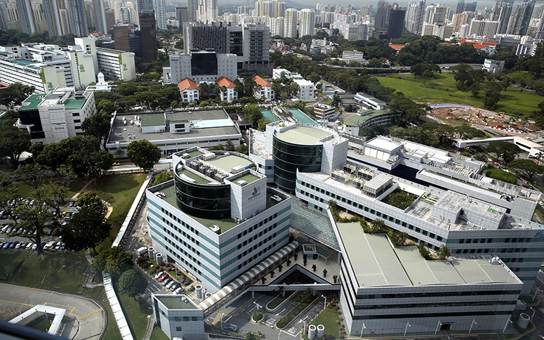 Aerial photo of Singapore General Hospital