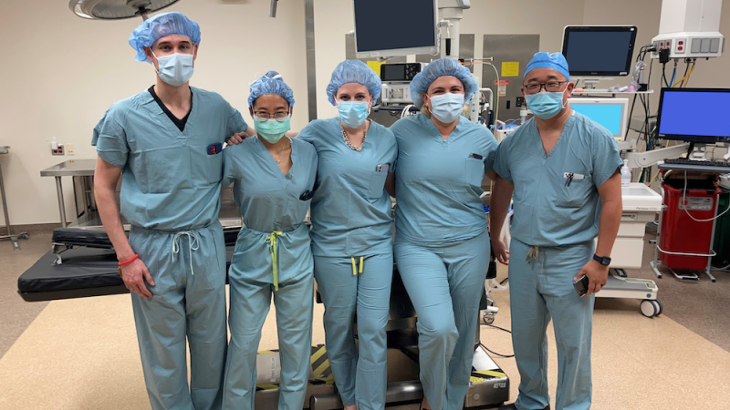 General Surgery Residents with CCS President at CCS OR