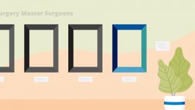 Graphic showing empty picture frames