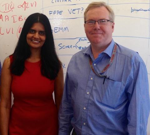 Dr. Gayathri Devi and NCCU's Dr. Kevin Williams