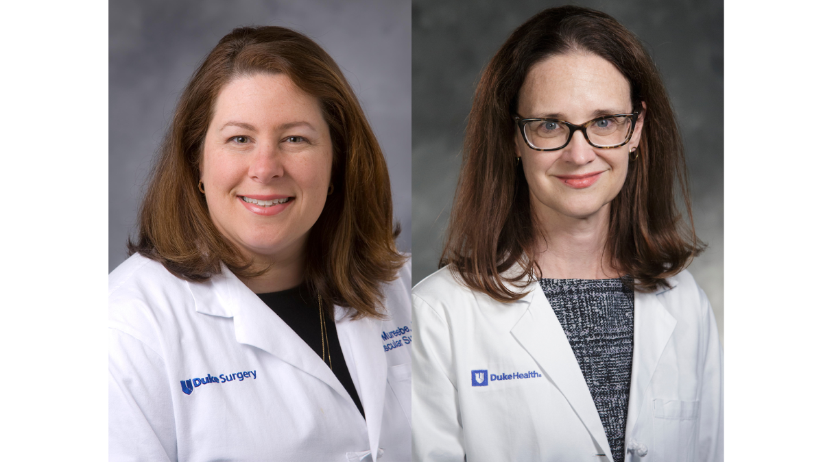 Dr. Leila Mureebe, left, and Dr. Dawn Coleman, right