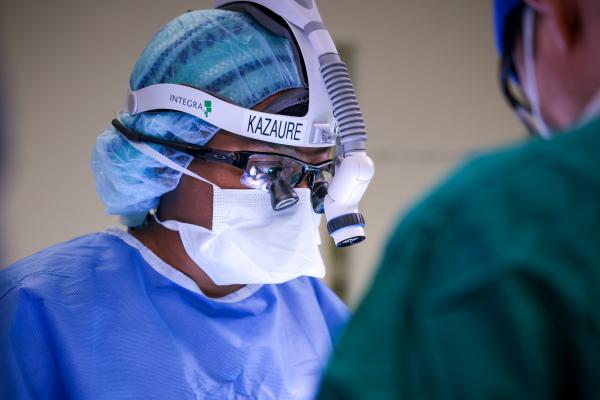 Dr. Hadiza Kazaure performs surgery