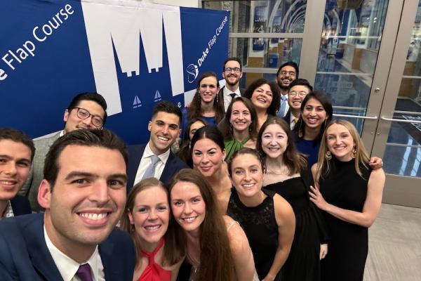 Plastic Surgery residents group photo at event