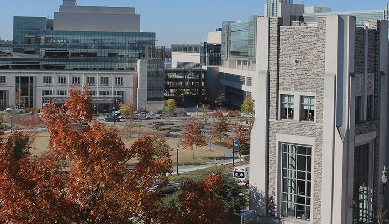 campus aerial shot