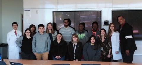 Students from Athens Drive Magnet High School