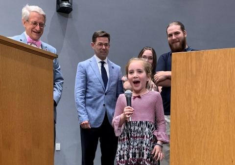 On August 5, 2019, Durham's Mayor, Steve Schewel, presented the Duke Cleft and Craniofacial Center with a Proclamation to promote Cleft and Craniofacial Awareness in Durham