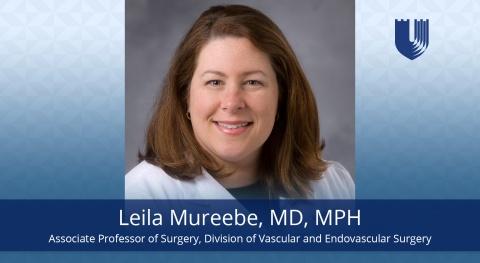 Dr. Leila Mureebe receives MEDx award. 