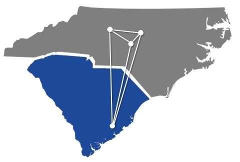 Graphic illustration of regional Carolina Collaborative