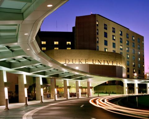 Exterior of Duke University Hospital