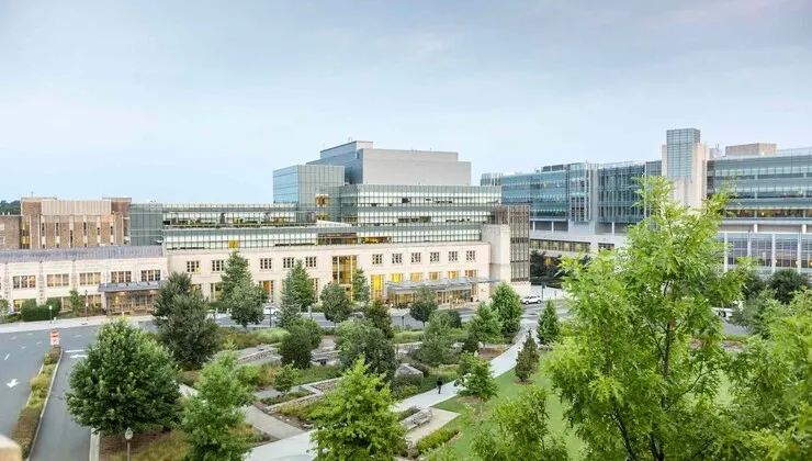 Exterior of Duke University Hospital