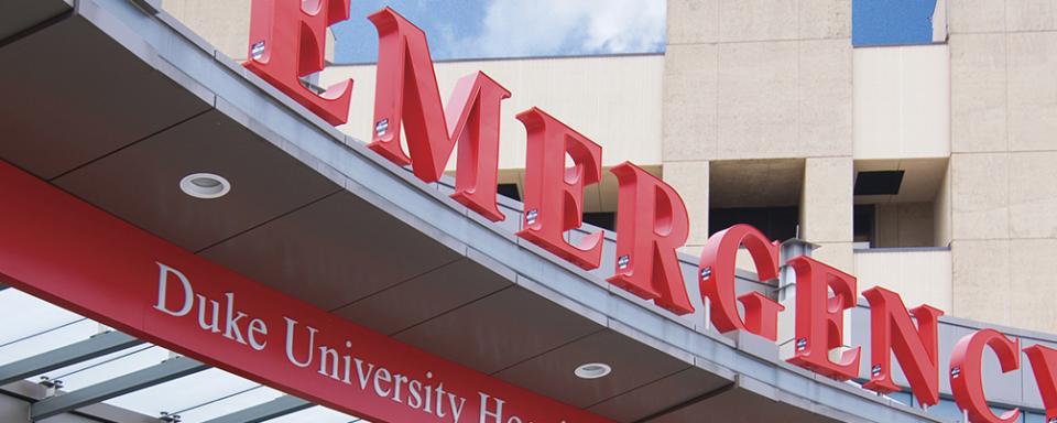 Emergency Department sign