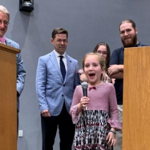 On August 5, 2019, Durham's Mayor, Steve Schewel, presented the Duke Cleft and Craniofacial Center with a Proclamation to promote Cleft and Craniofacial Awareness in Durham