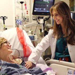 Dr. Linda Cendales with Debra Kelly, bilateral hand transplant recipient