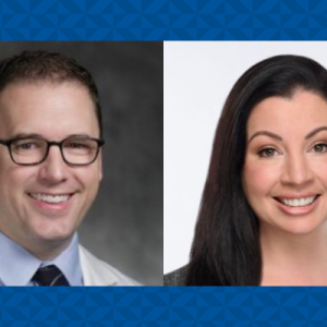 Photo collage of headshots of Drs. Ryan Antiel and Rebekah Boyd